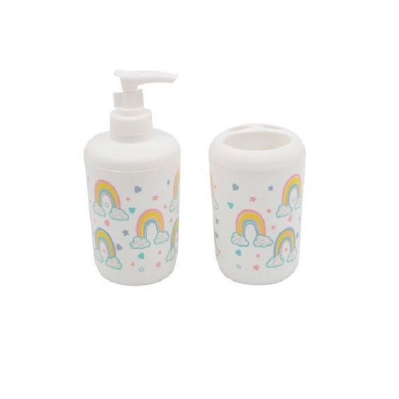 GENERICO - Dispensador Jabon Shampoo Baño Ducha Niños 2 Piezas Arcos
