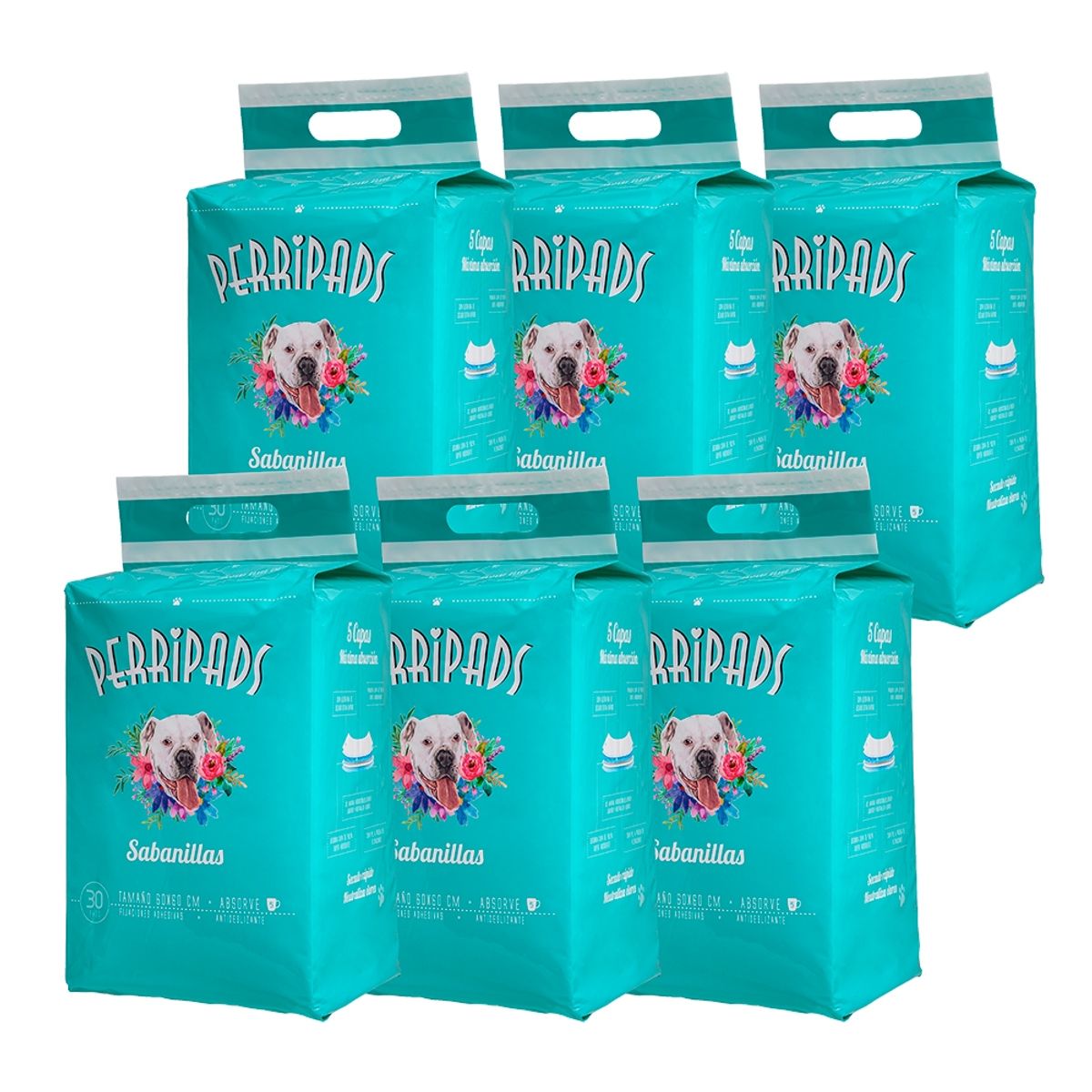 PERRIPADS - Sabanillas para mascotas PACK 180 unidades
