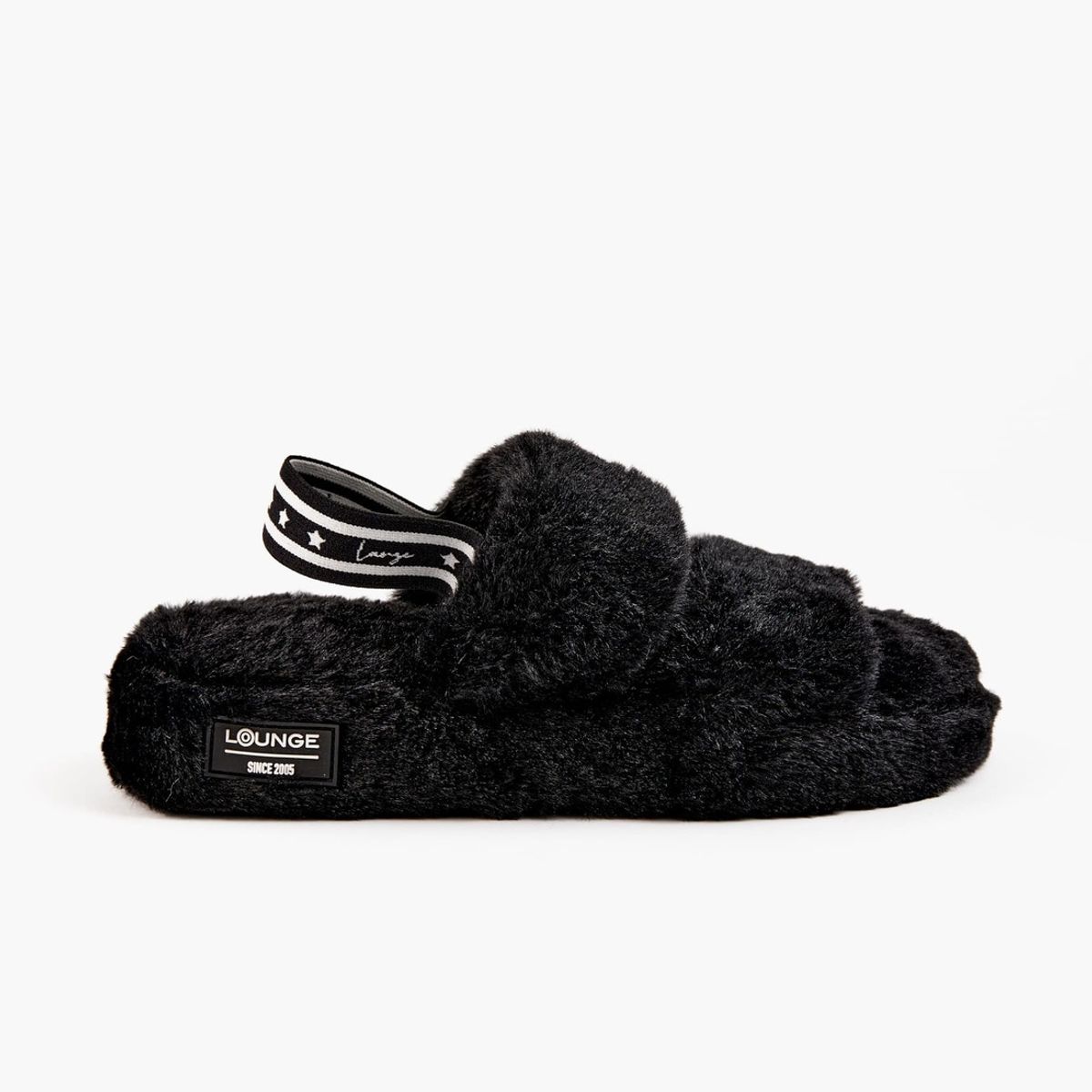 LOUNGE - Pantuflas Dreamy Lounge Negra LOUNGE