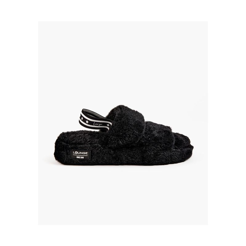 LOUNGE - Pantuflas Dreamy Lounge Negra LOUNGE