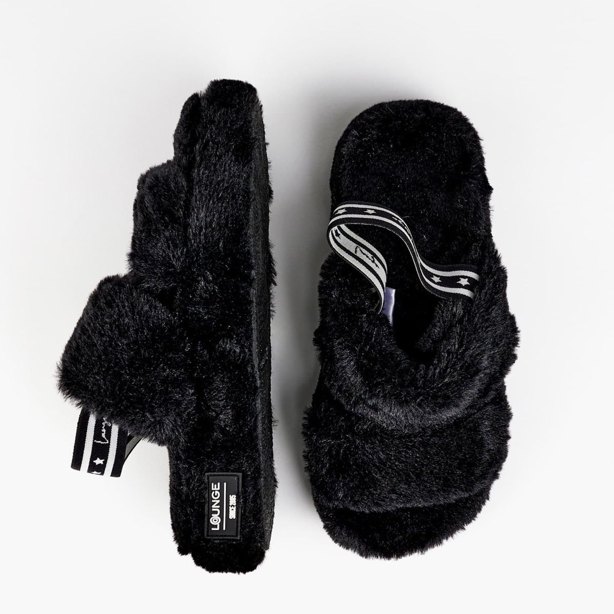 LOUNGE - Pantuflas Dreamy Lounge Negra LOUNGE