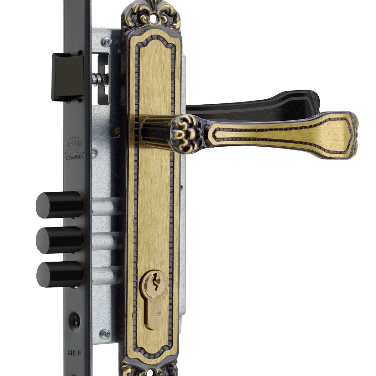 POLI - Cerradura Embutida Barroca B40 Oficina