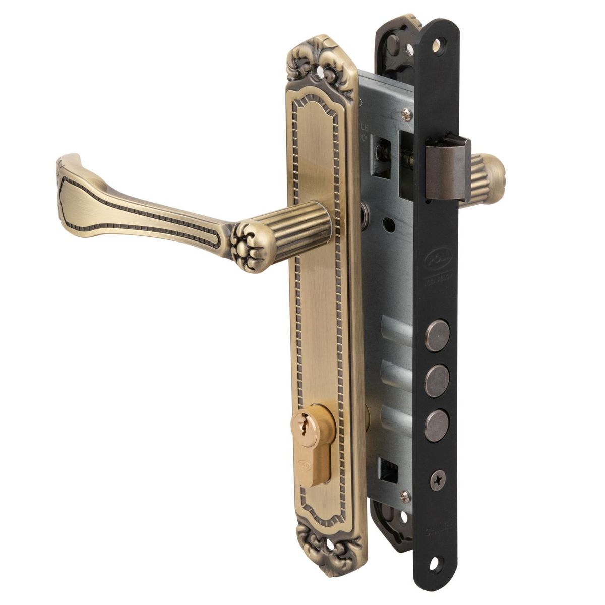 POLI - Cerradura Embutida Barroca B40 Oficina