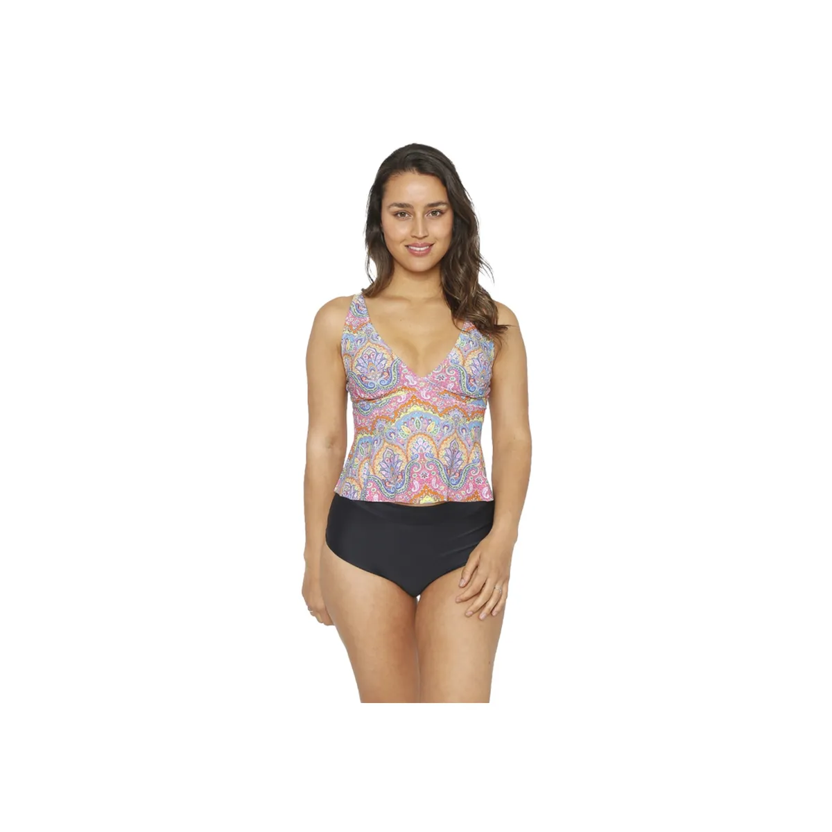 H2O WEAR - Traje de Baño Tankini Mujer H2O Wear Copa Estampado Rosa Fuerte