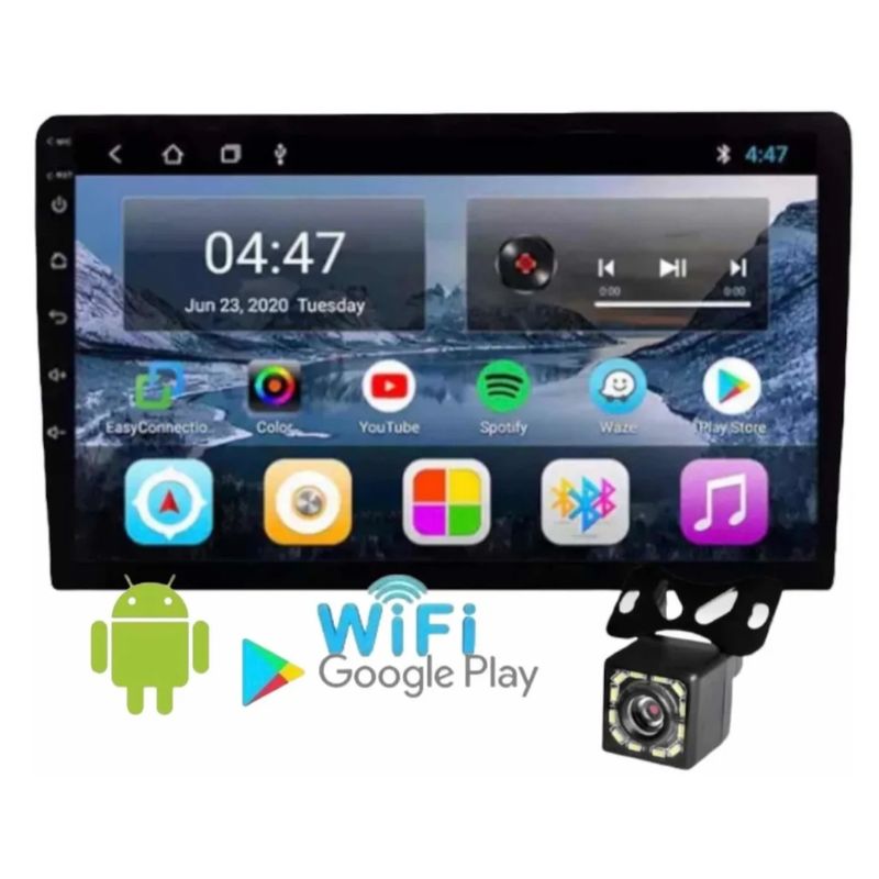 FRANAFOR - Radio Auto Gps 2 Din 7 Pulgadas Wifi Android 10.1 + Cámara