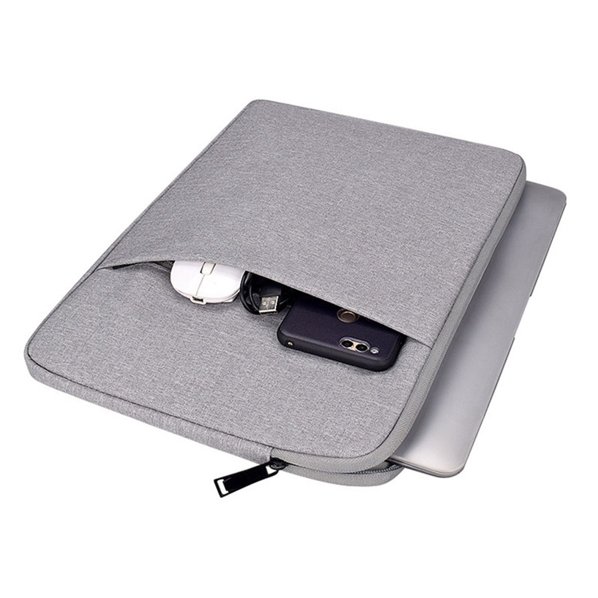 GENERICO - Funda Impermeable Para Macbook Notebook M1 14 " Gris