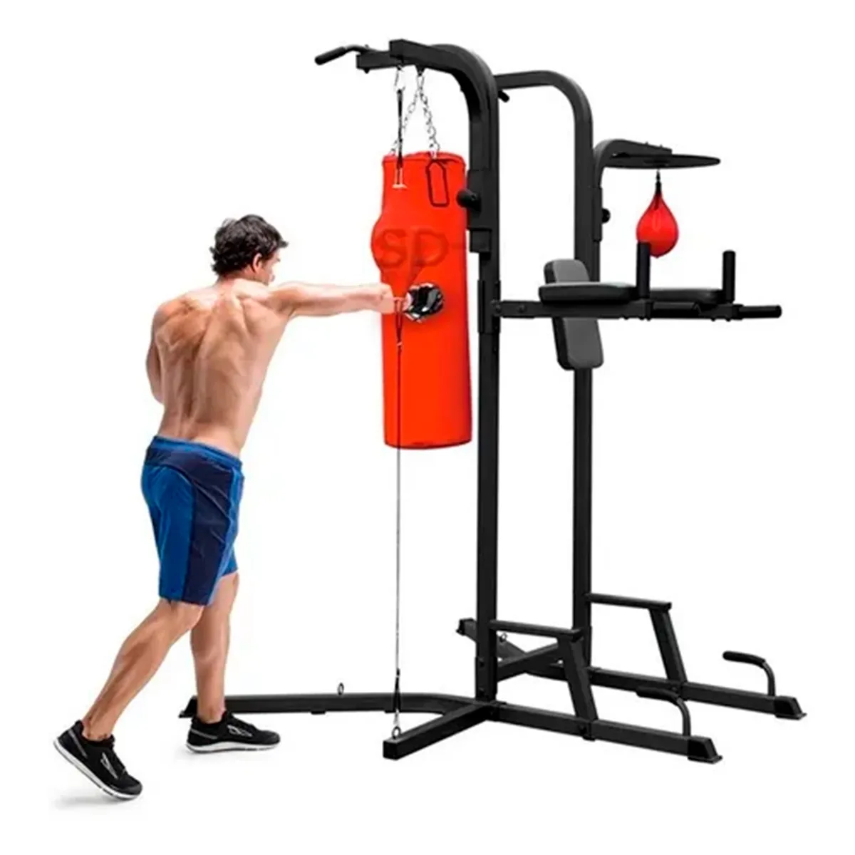 SDFIT - Estacion multifunción 35 en 1 - Saco de Boxeo 80 KG