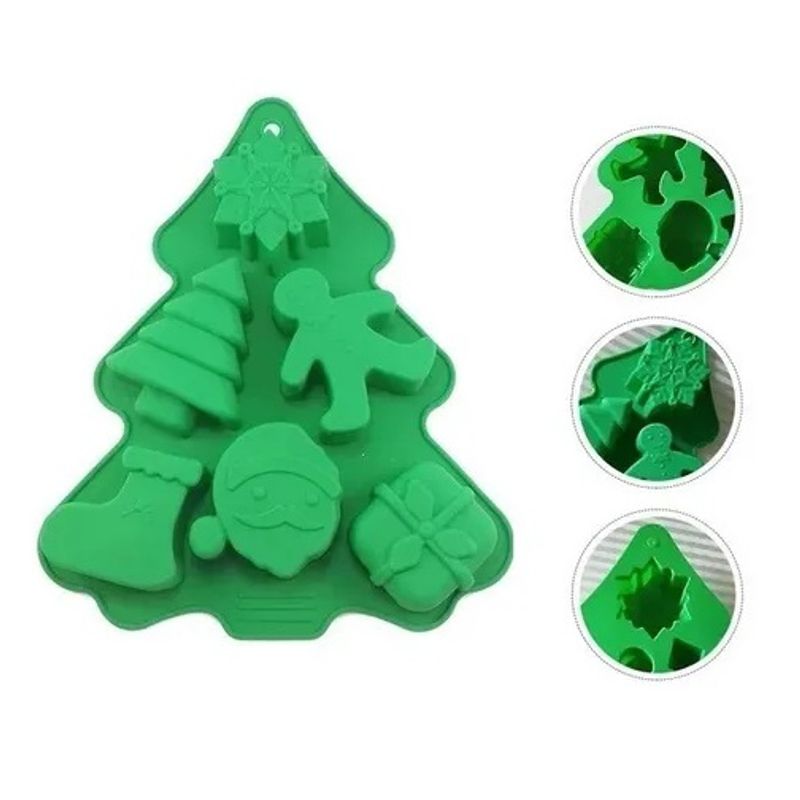 GENERICO - Molde De Silicona Molde Navidad Moldes Navideños Arbol Regal