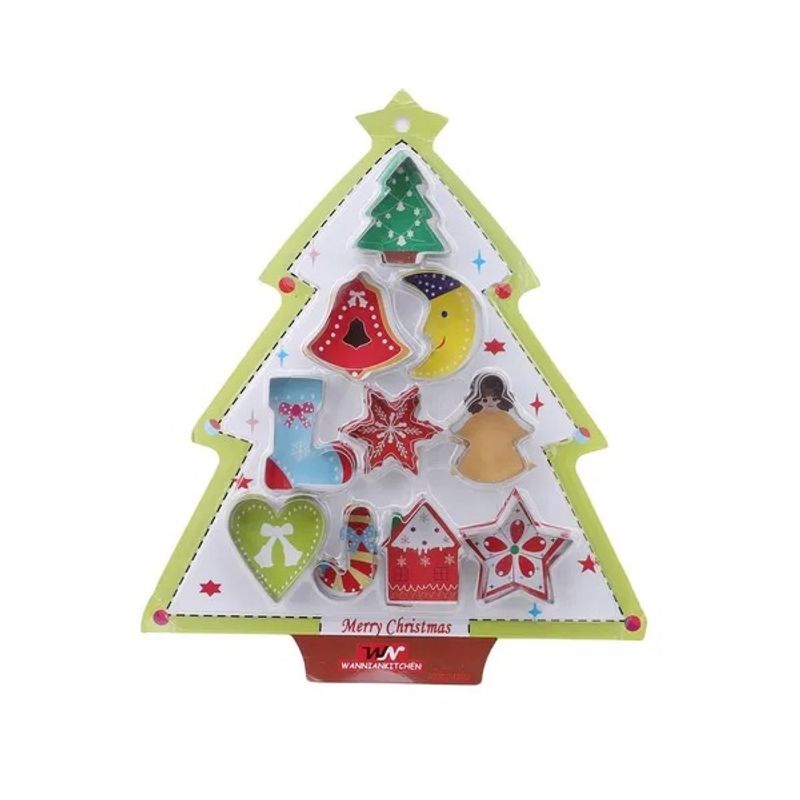 GENERICO - 10 Cortadores De Galletas Navidad Cortador Galletas Navidad