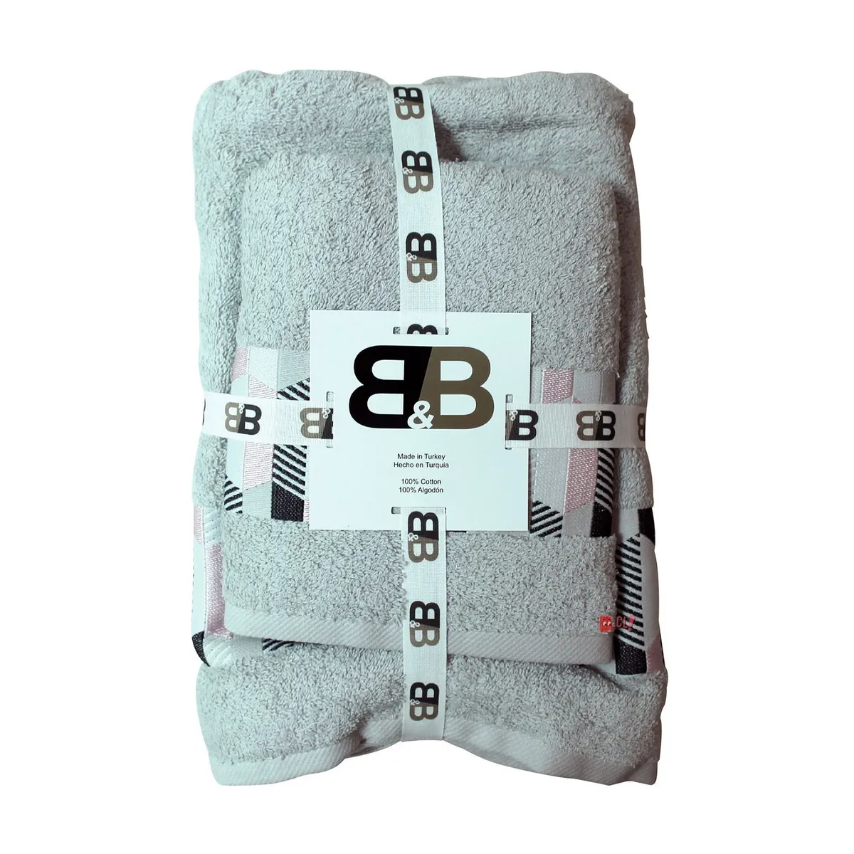 B&B - Juego De Dos Toallas Turcas Grisdiseño Bb Kitchen - PuntoStore
