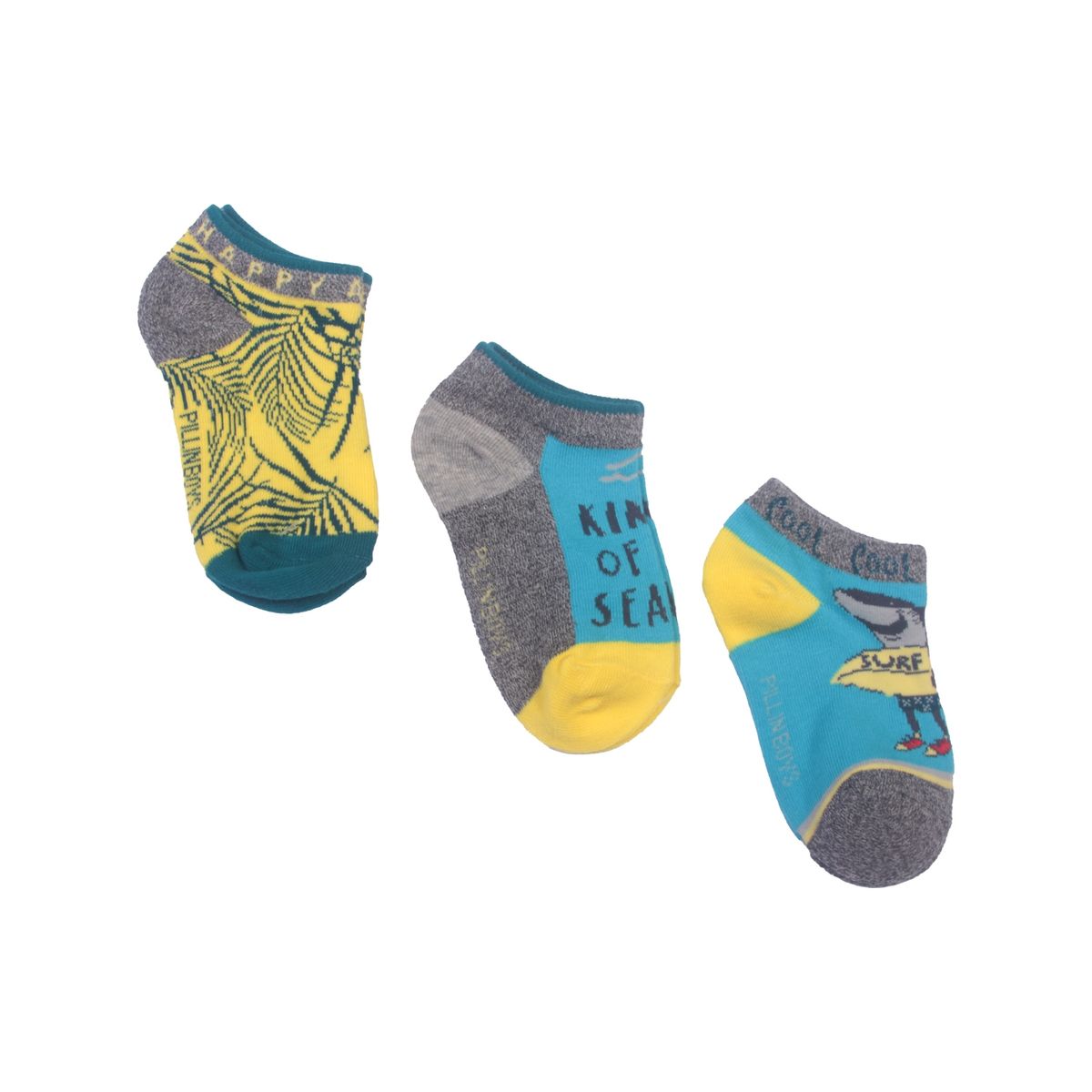 PILLIN - Set 3 Pzas Calcetín Niño Multicolor Pillín PILLIN