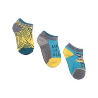 Set 3 Pzas Calcetín Niño Multicolor Pillín - Gris