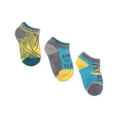 PILLIN - Set 3 Pzas Calcetín Niño Multicolor Pillín - Gris