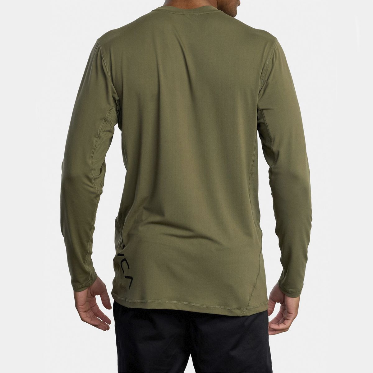 RVCA - Polera Hombre Sport Vent Ls M Kttp Verde RVCA