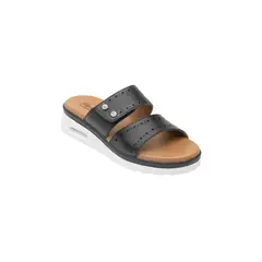 FLEXI - Sandalia mujer amarilis 106514negro