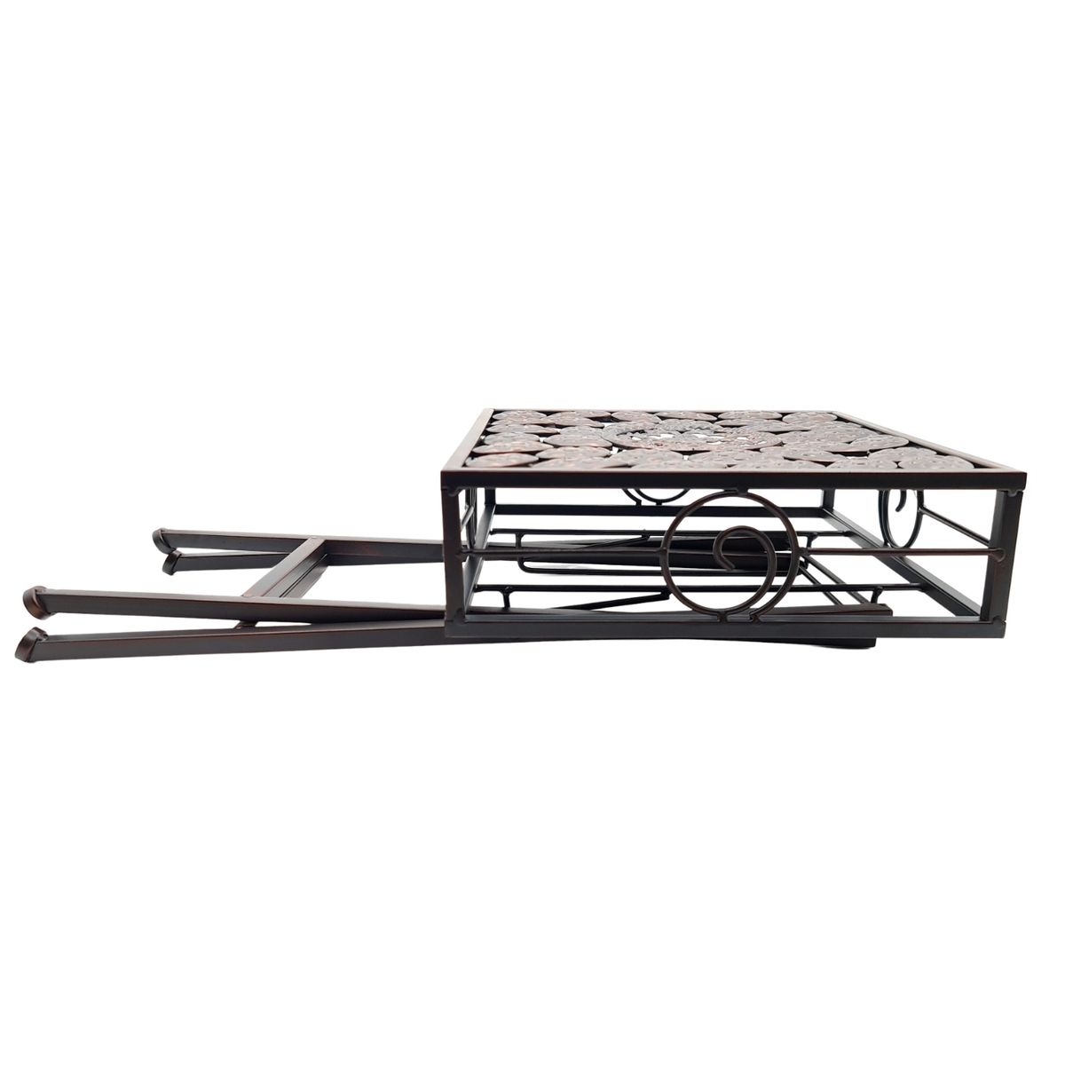 MOGA - Mueble Esquinero Vintage Metal Plegable Terraza