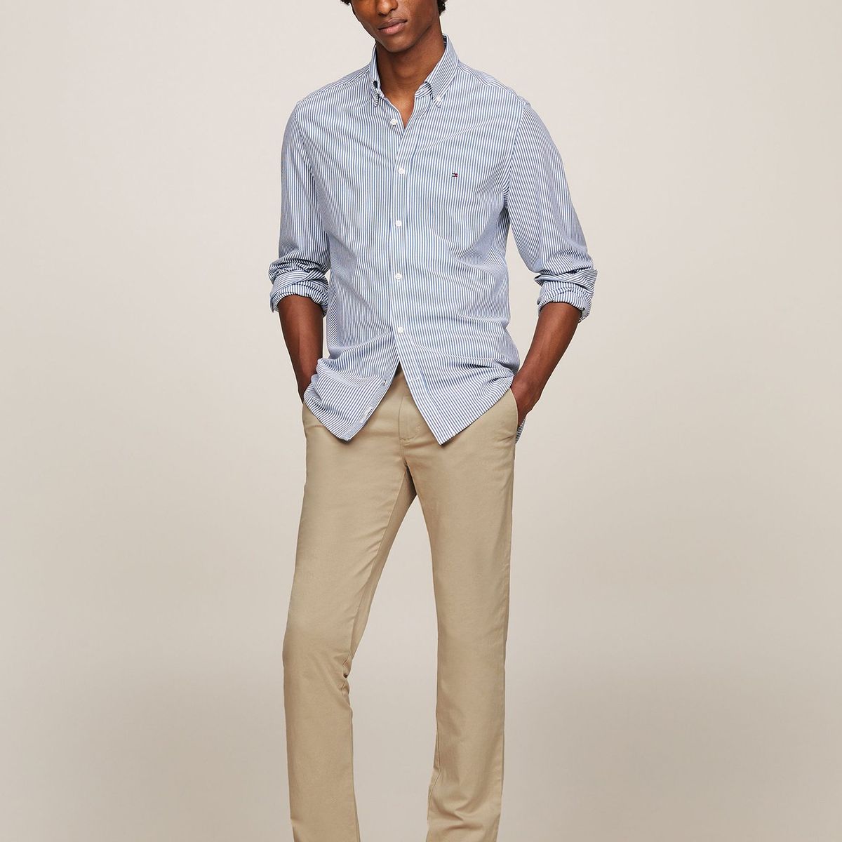 TOMMY HILFIGER - Pantalón Chino Bleecker Beige Hombre