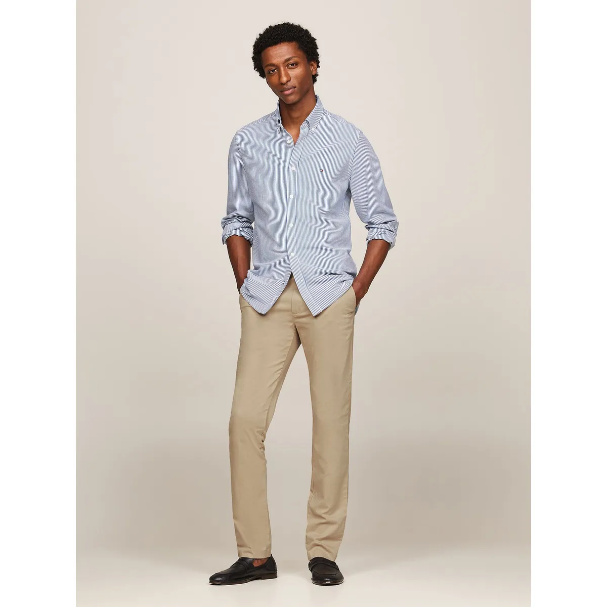 TOMMY HILFIGER - Pantalón Chino Bleecker Beige Hombre