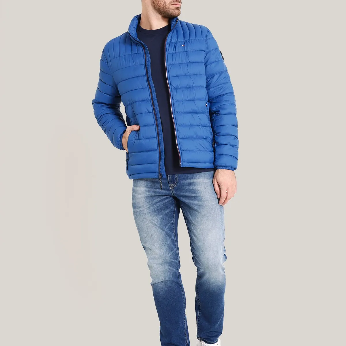 TOMMY HILFIGER - Parka Weight Quilted Azul Tommy Hilfiger