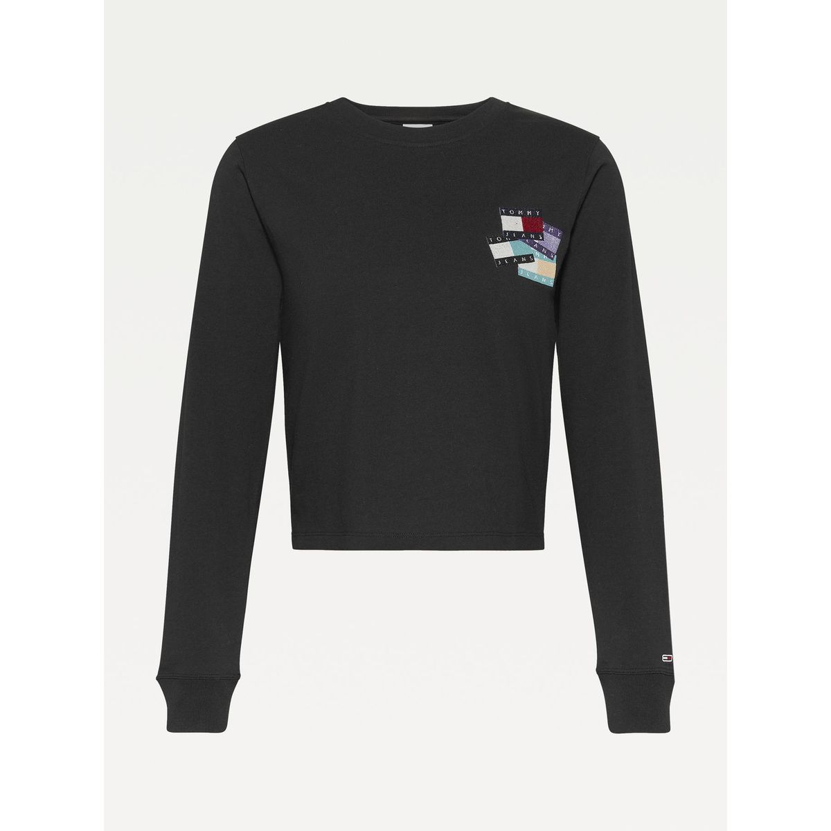 TOMMY HILFIGER - Polera Con Parche Tj Negro Tommy Jeans