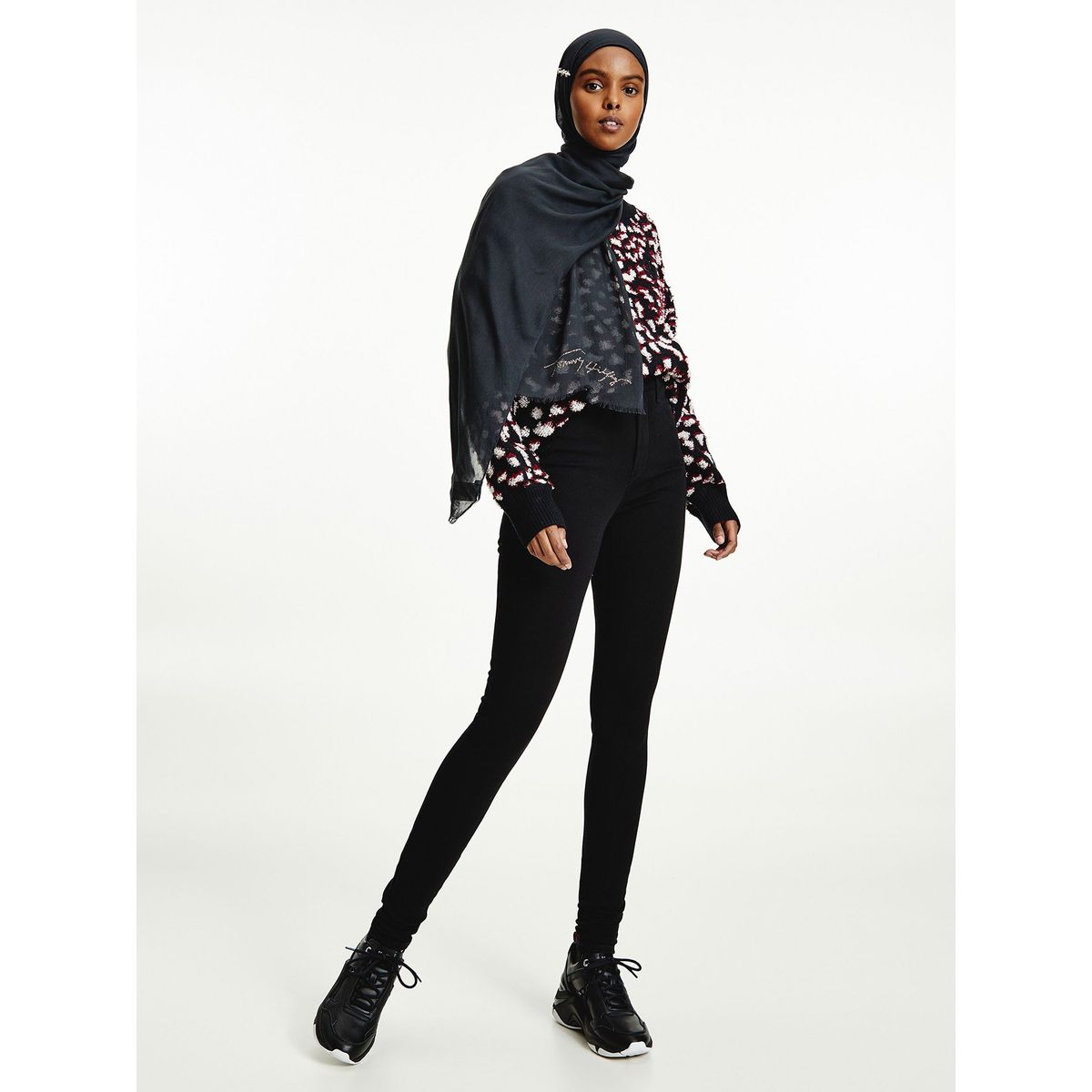 TOMMY HILFIGER - Pantalón Sculpt Super Skinny Talle Alto Negro Tommy Hilfiger