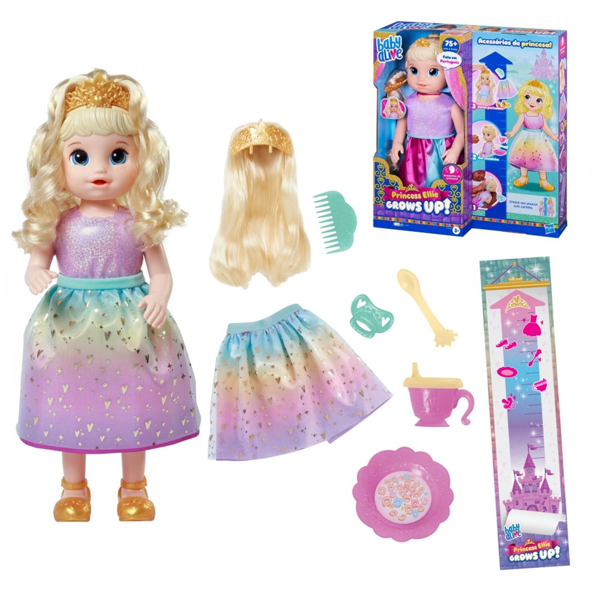 BABY ALIVE - MUÑECA BABY ALIVE PRINCESA ELLIE GROWS UP RUBIA
