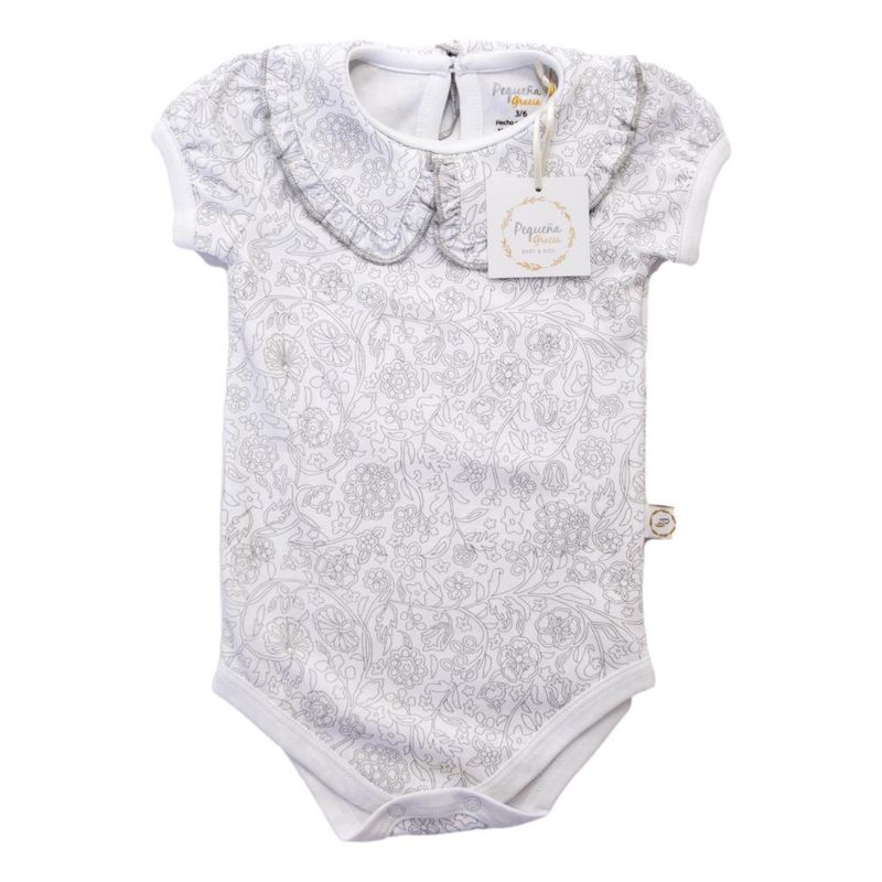 PEQUEÑA GRACIA - Body Paz M/C Silueta 100 Algodón Pima.