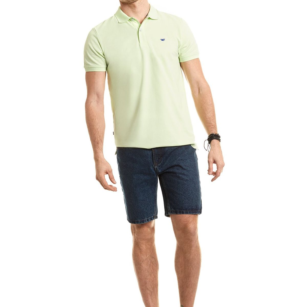 FEROUCH - Polera Polo Básica Aloe Verde Ferouch