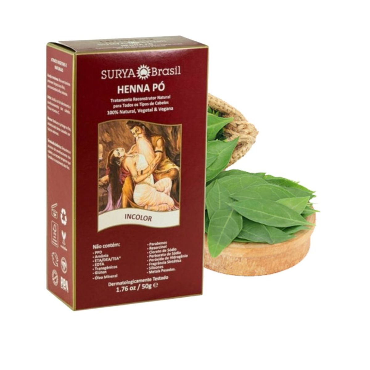 SURYA BRASIL - Henna en Polvo Incolora détox