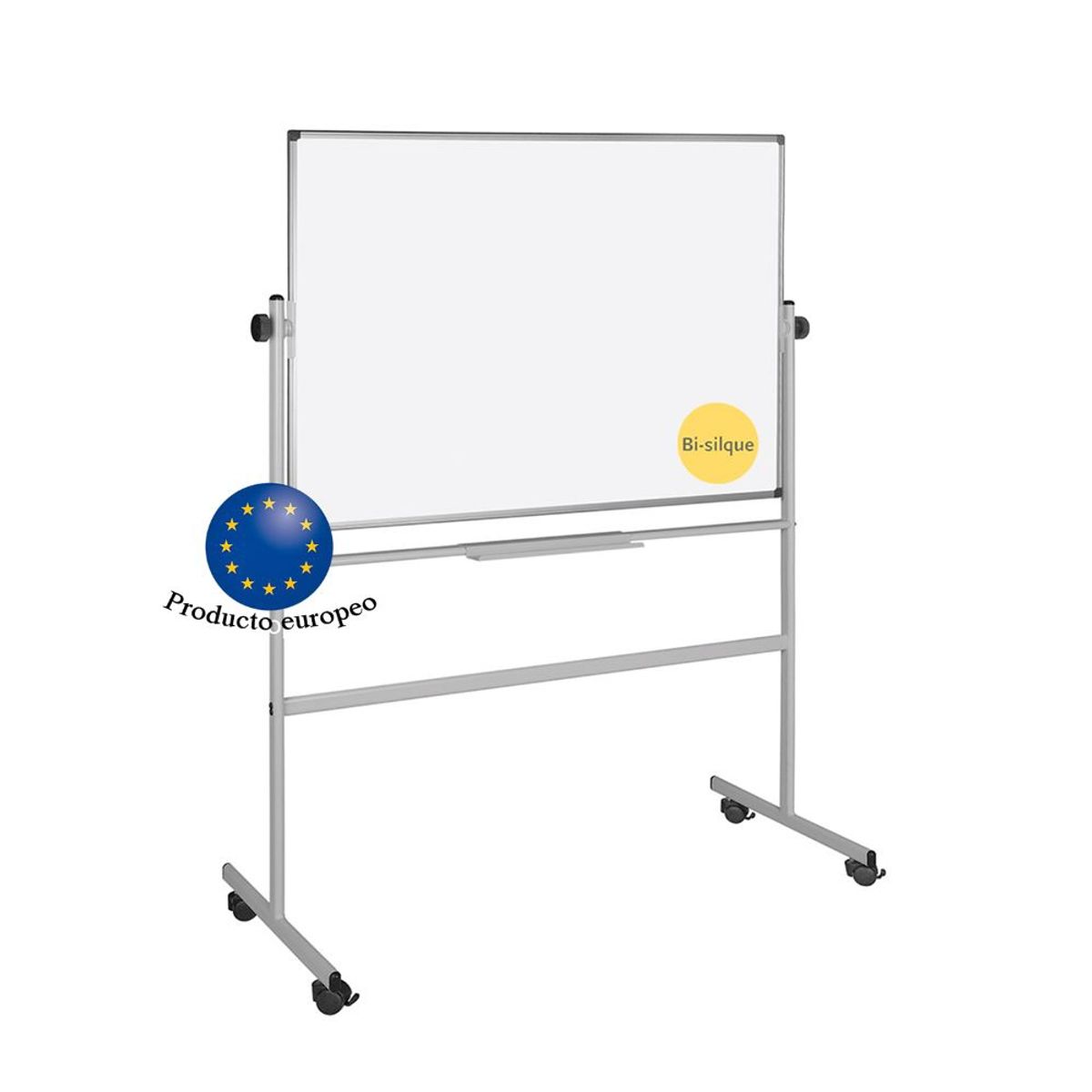 BI SILQUE - Pizarra Rotativa Blanca 150x120 Bi-silque