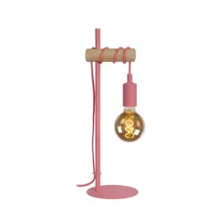 BOSCO - LAMPARA DE MESA POLA ROSADO 1xE27 - Rosado Bebe