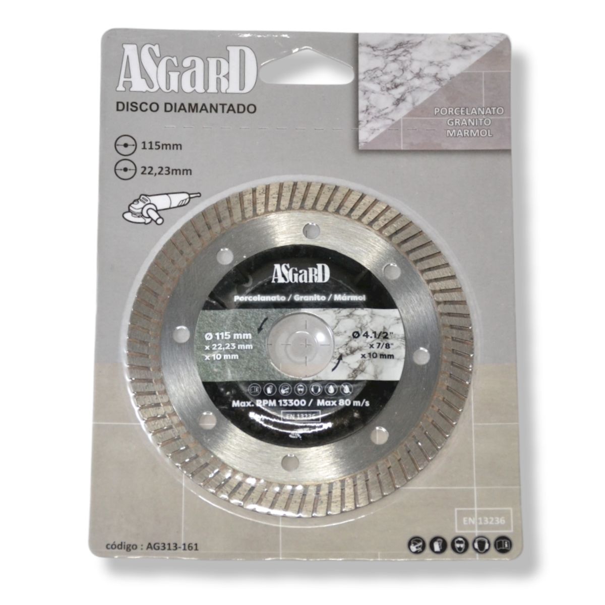 GENERICO - Disco Extra Fino Diamantado BC  4 1/2" x 12mm