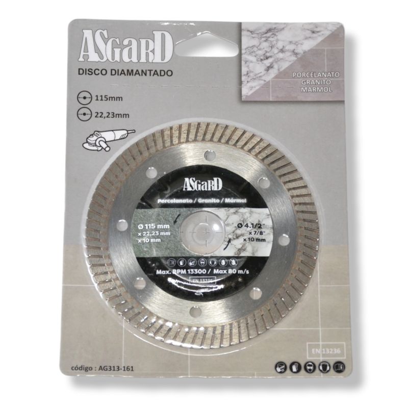 GENERICO - Disco Extra Fino Diamantado BC  4 1/2" x 12mm