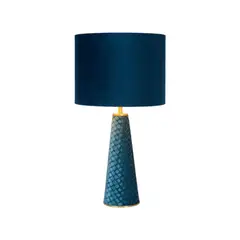 BOSCO - LAMPARA DE MESA VELVET TURQUESA 1xE27