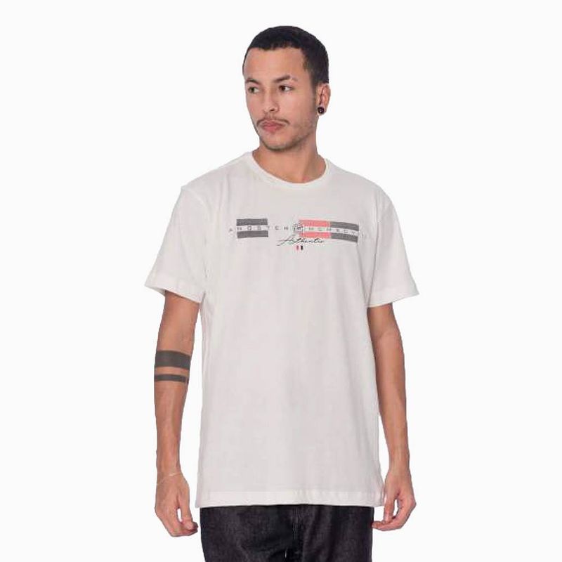 GANGSTER - Plus Polera Mc Básica Authentic Blanco Gangster