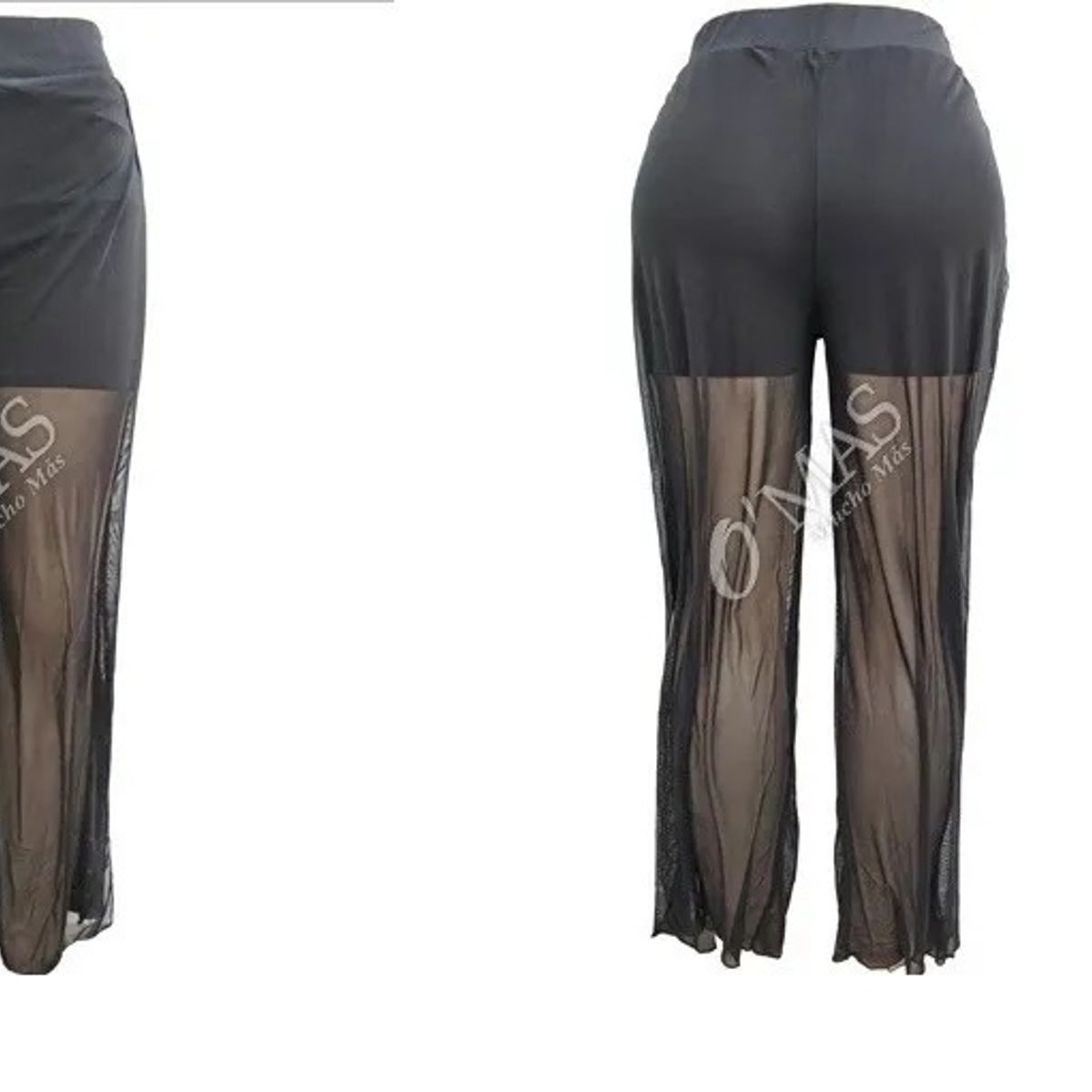 GARSIL - Pantalón Short Para Mujer De Tela Elegante Con Transparencia