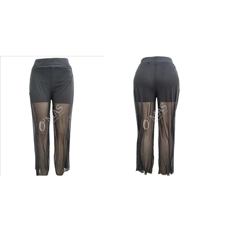 GARSIL - Pantalón Short Para Mujer De Tela Elegante Con Transparencia