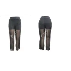GARSIL - Pantalón Short Para Mujer De Tela Elegante Con Transparencia