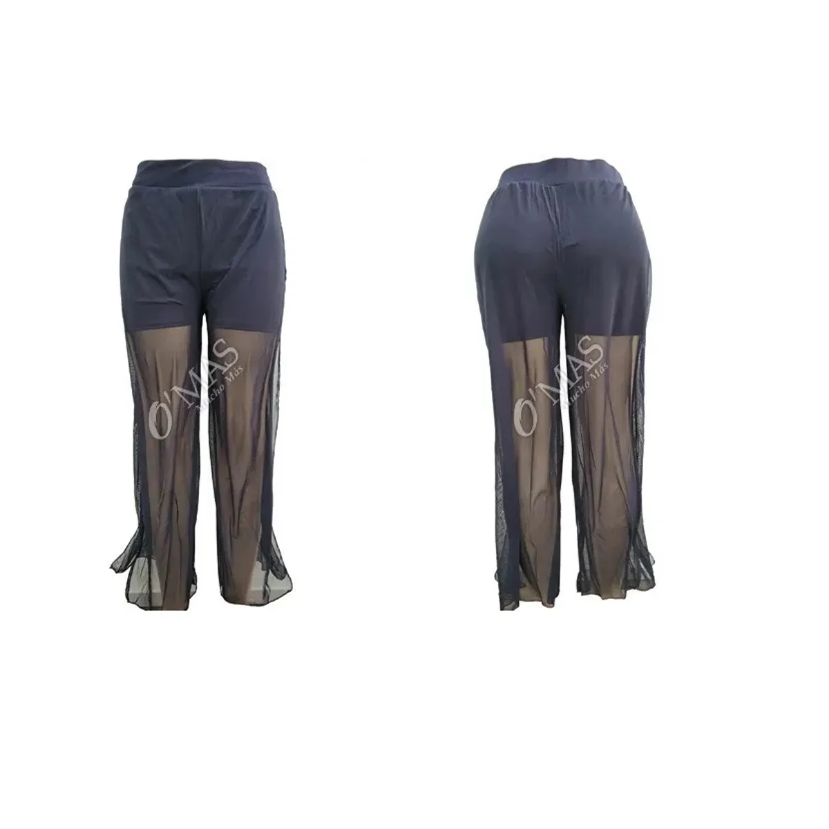 GARSIL - Pantalón Short Para Mujer De Tela Elegante Con Transparencia