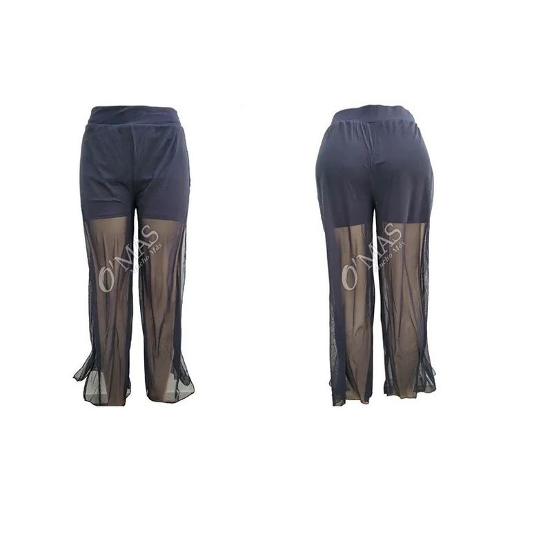 GARSIL - Pantalón Short Para Mujer De Tela Elegante Con Transparencia