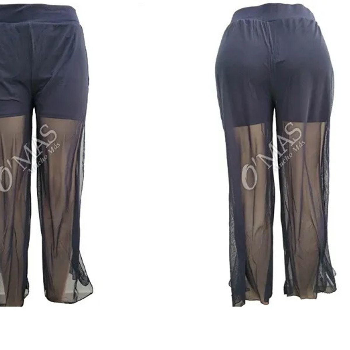 GARSIL - Pantalón Short Para Mujer De Tela Elegante Con Transparencia