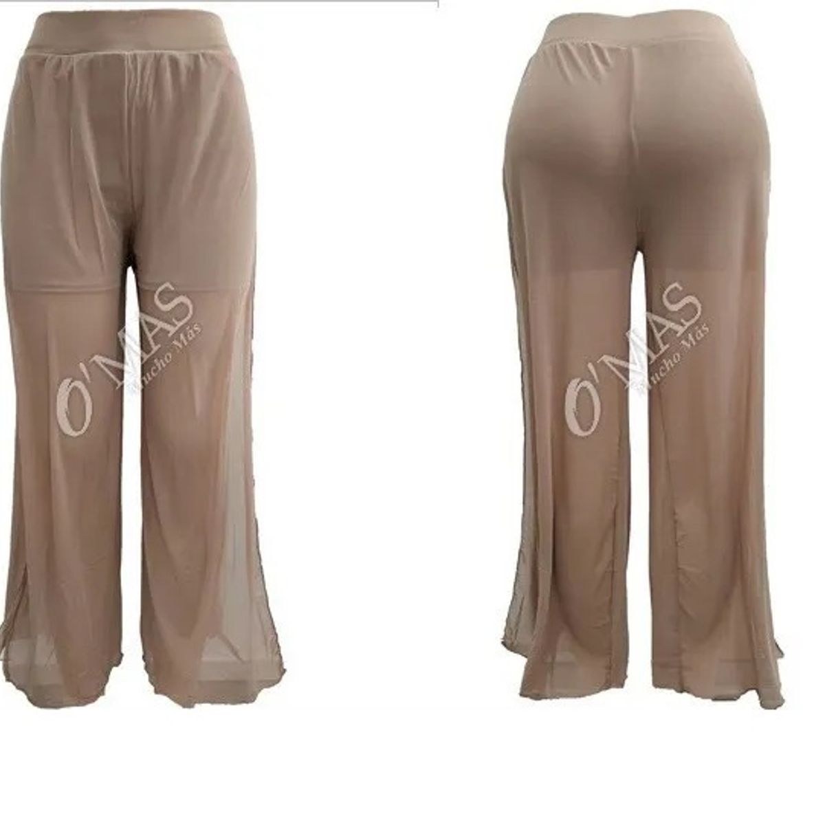 GARSIL - Pantalón Short Para Mujer De Tela Elegante Con Transparencia