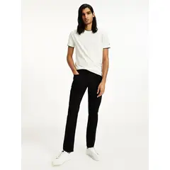 TOMMY HILFIGER - Jeans Básicos Denton Straight Fit Negro