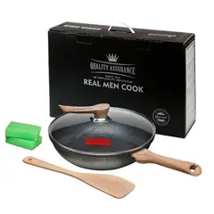 AMERCOOK - Wok Aluminio Forjado Korea Gold de 30 cms.