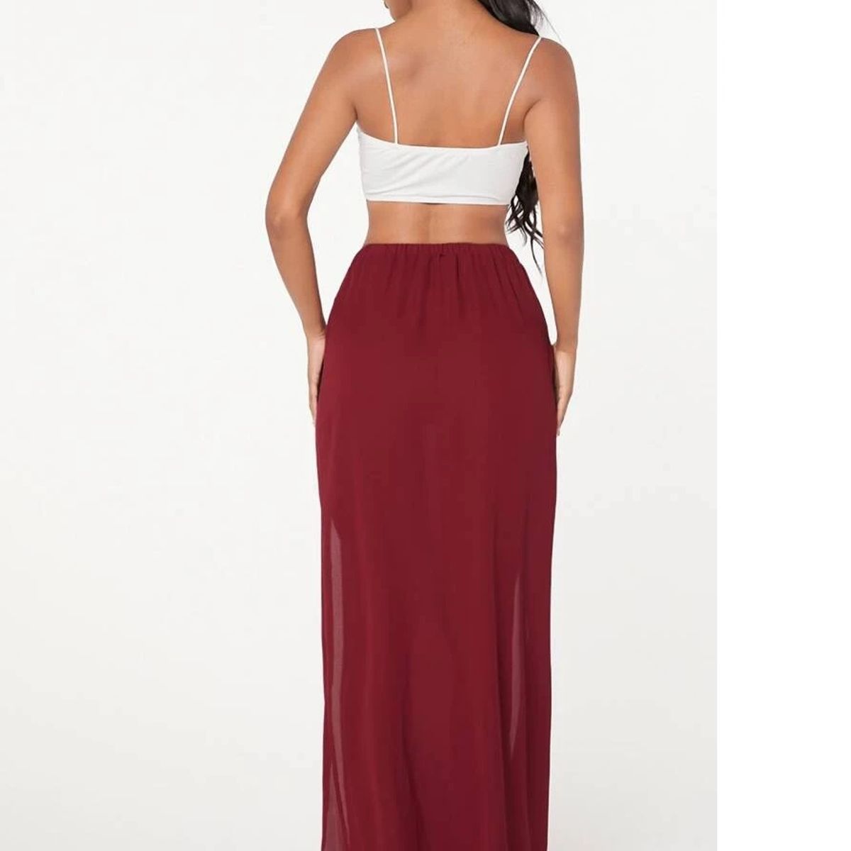 GARSIL - Short Corto Tiro Alto Para Mujer Elegante Con Velo Transparente