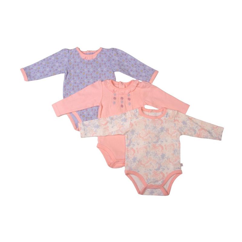 PILLIN - Set 3 Pzas Body Niña Multicolor Pillin - Rosa