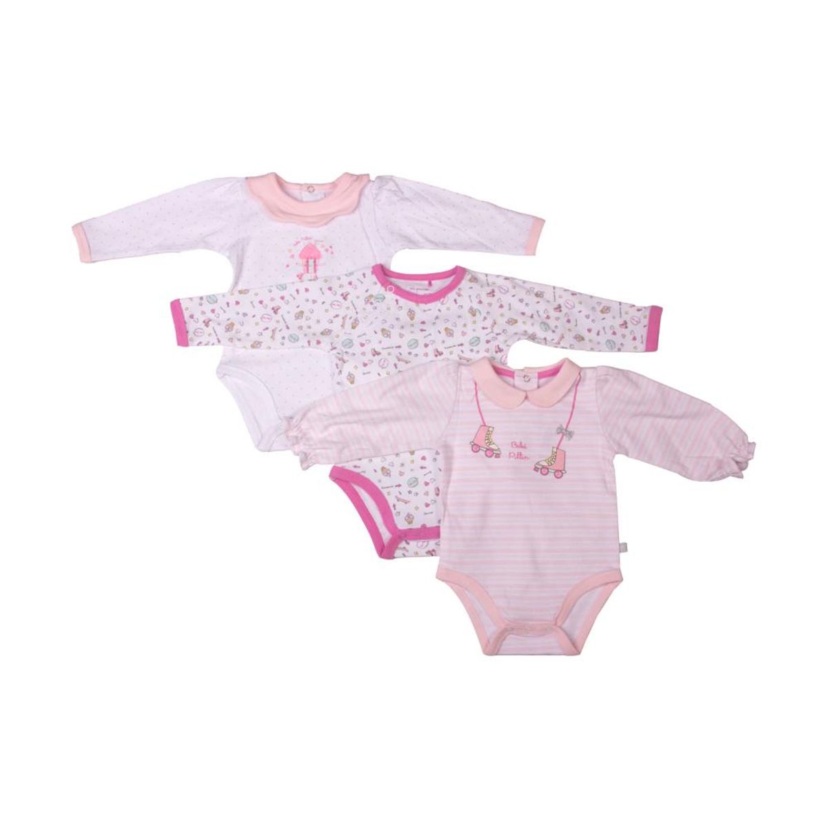 PILLIN - Set 3 Pzas Body Niña Multicolor Pillin PILLIN