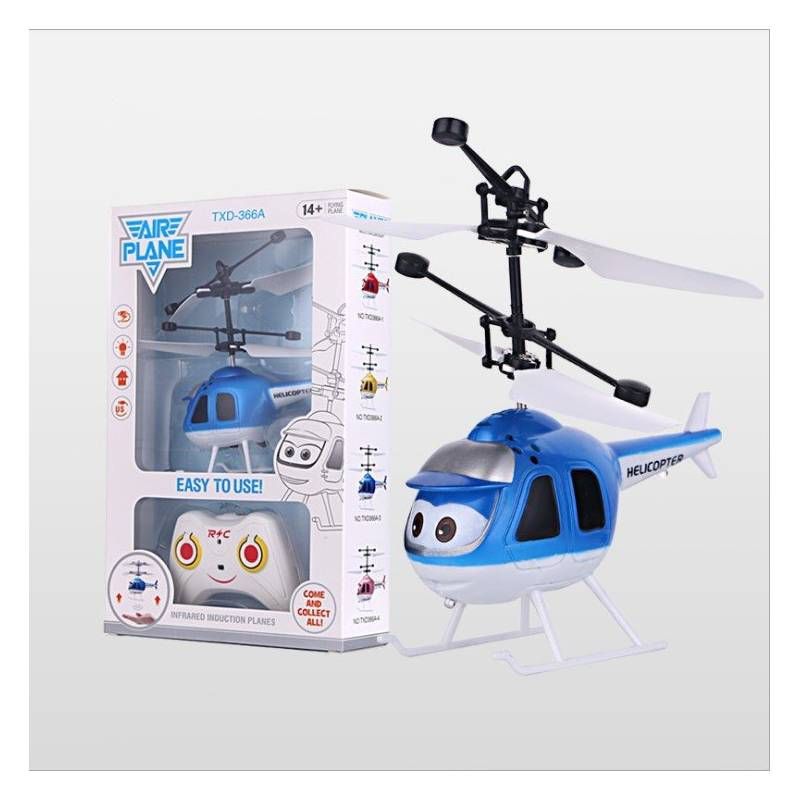 TENXIND - Helicoptero Volador A Control Remoto Azul