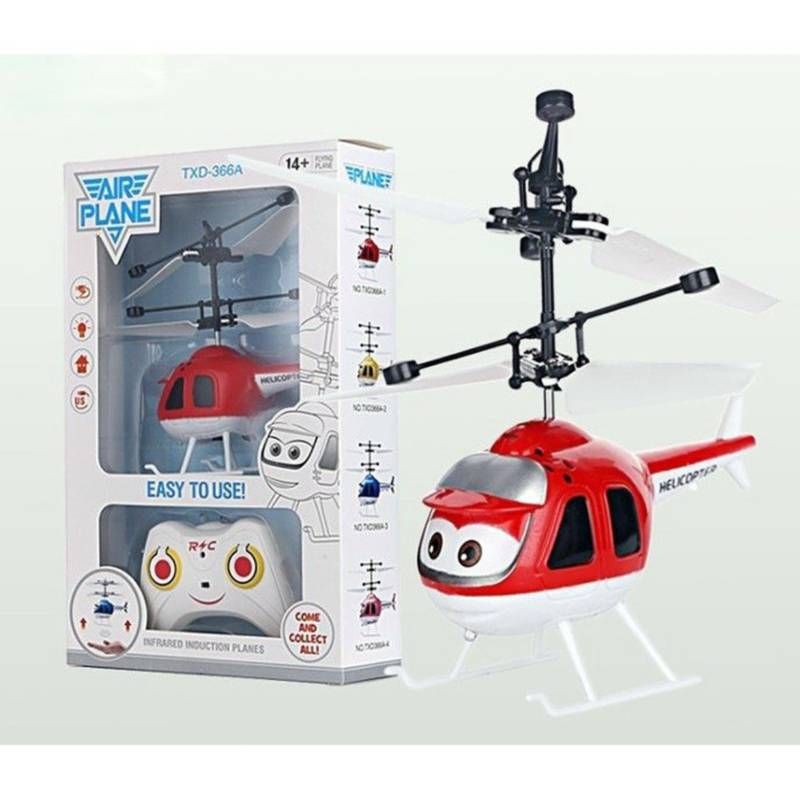 TENXIND - Helicoptero Volador A Control Remoto Rojo
