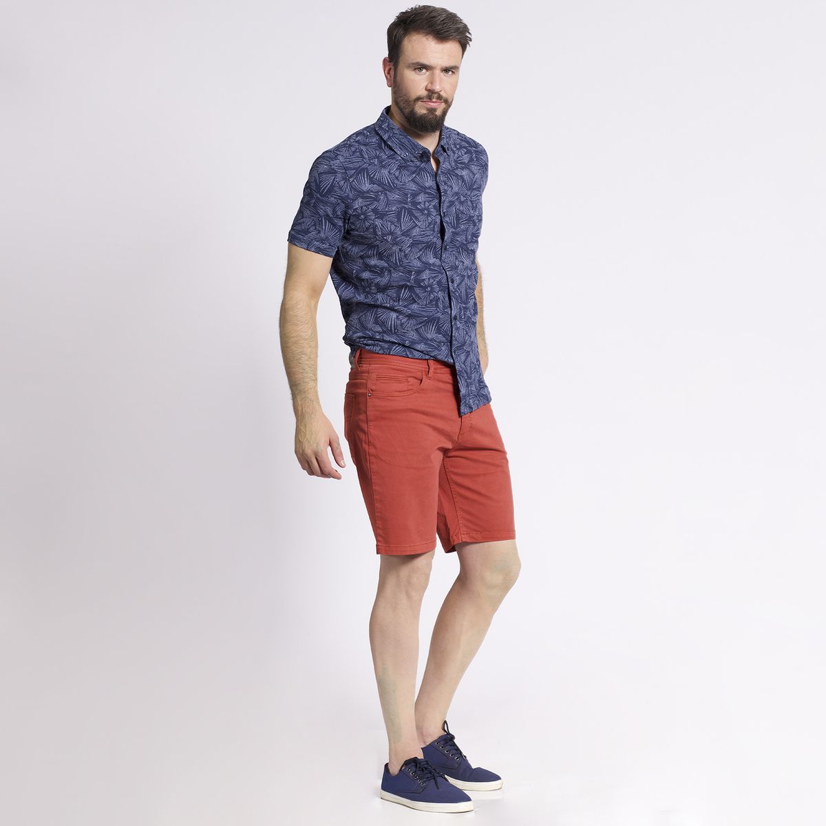 MCGREGOR - Bermuda Twill 5 Bolsillos Garment Dye Terracota MCGREGOR